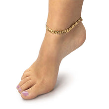 Load image into Gallery viewer, Gold Open Link Anklet
